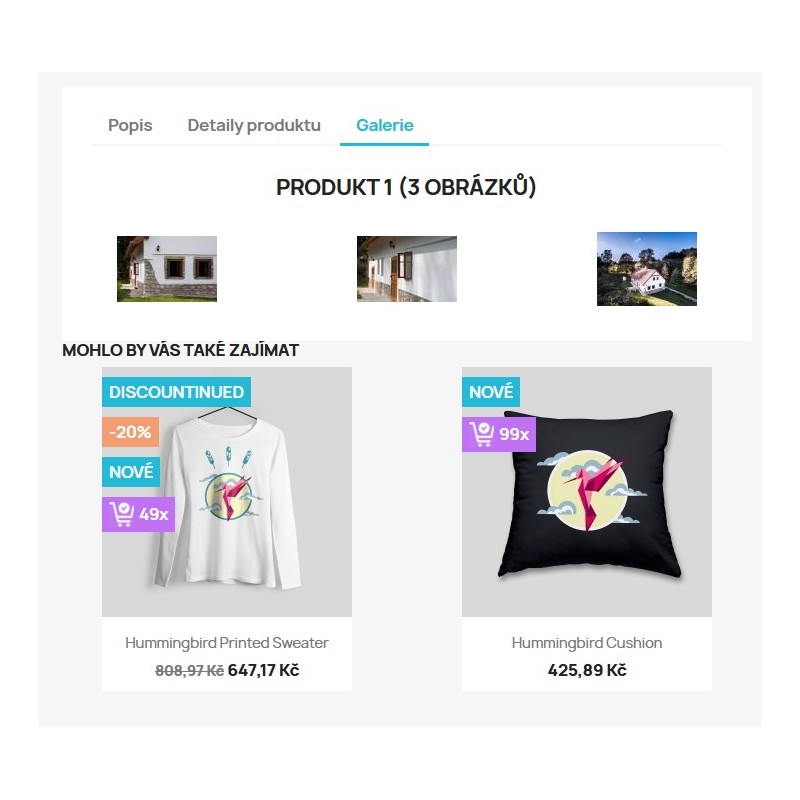 Prestashop modul přidává galerii obrázků na stránku produktu, stránku CMS nebo běžnou stránku s načítáním AJAX....